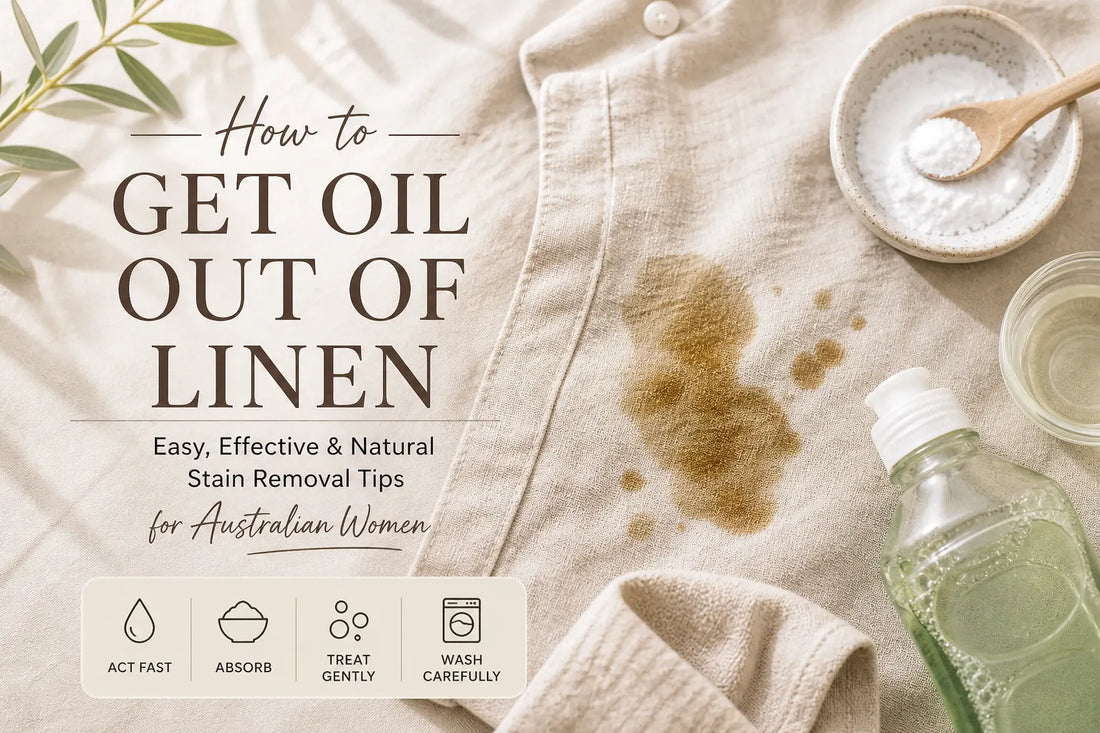 How to get oil out of Linen