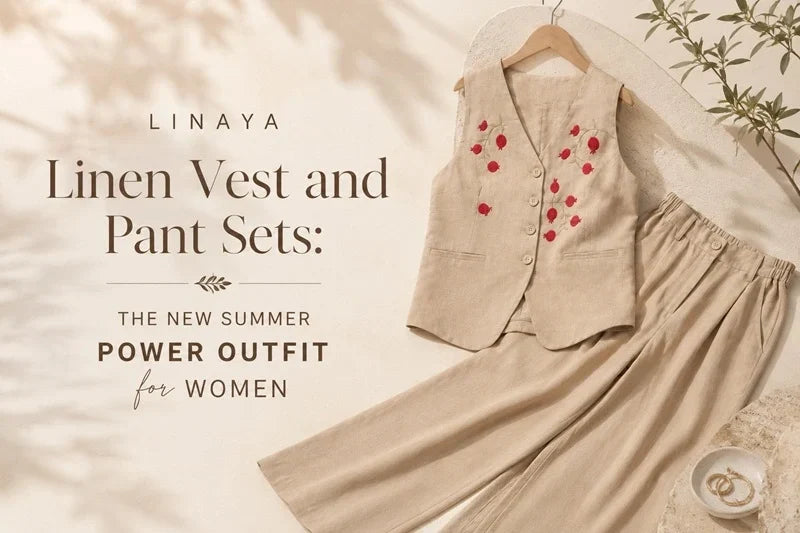 Linen Vest and Pants set