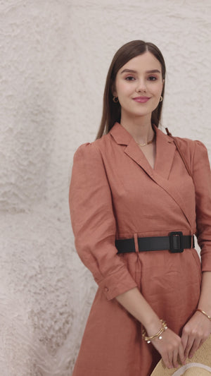 linen wrap dress australia